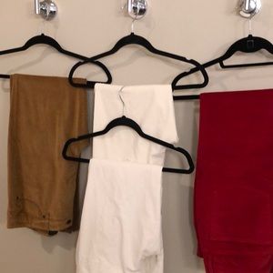 Talbots Straight Leg Corduroy Jeans/Pants (Cognac and Red never wakes or worn)